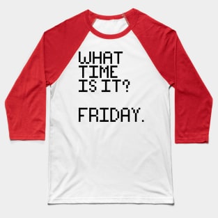 What time is it pixel Baseball T-Shirt